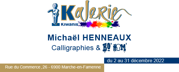 kalerie.be Invitation Kalerie Michaël Henneaux